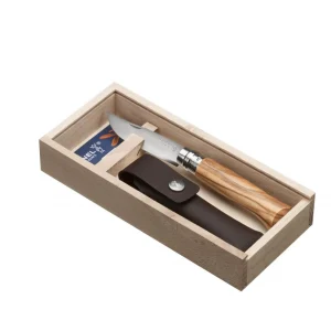 Navaja N° 08 Lujo Olivo + funda