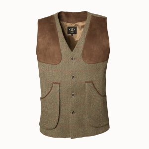 Chaleco de Tiro en Tweed Largo