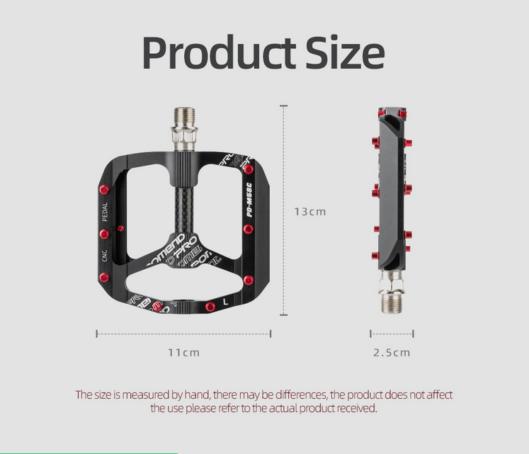 Pedales Bicicleta Promend PD-M58C Ultraligero Eje Carbono MTB BMX - Imagen 6