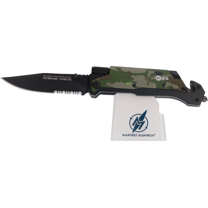 Navaja Táctica Asistida FOS K25 Pedernal con Linterna - Imagen 7