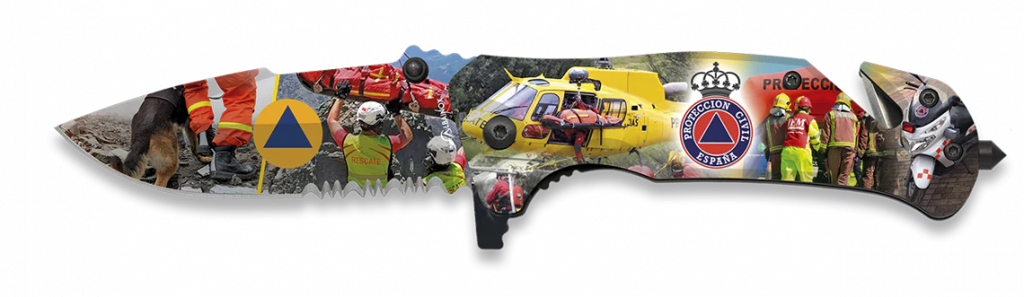 Navaja Táctica Asistida FOS de Seguridad de 8.1 cm con Sierra - Imagen 2