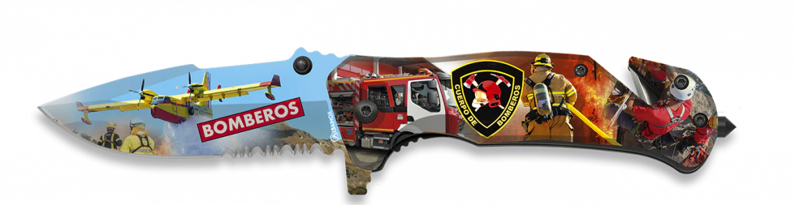 Navaja Táctica Asistida FOS de Seguridad de 8.2 cm con Sierra - Imagen 3