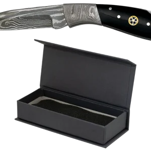 Navaja de Damasco Negra de 8 cm