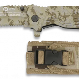 Navaja Táctica K25 Asistida FOS Camuflada de 9 cm