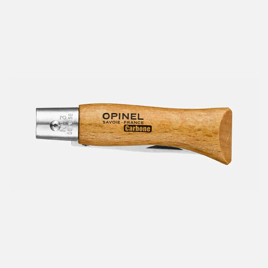 Navaja de Bolsillo Opinel N°03 Carbono - Imagen 4