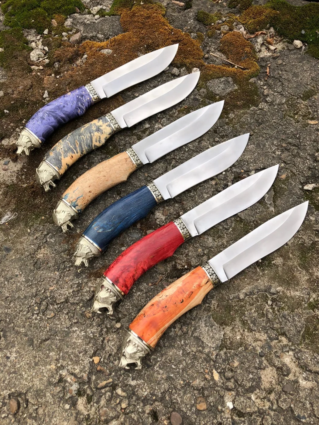 Cuchillo de Caza Combate con Cabeza de Animal - Imagen 5