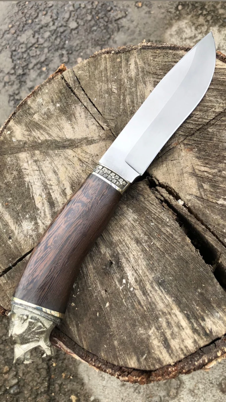 Cuchillo de Caza Combate con Cabeza de Animal - Imagen 2