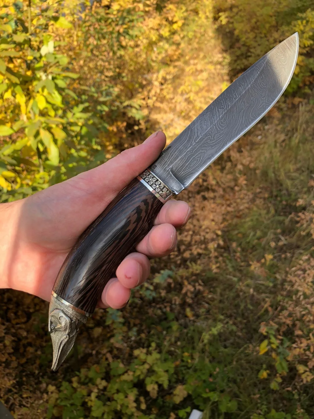 Cuchillo de Caza Combate con Cabeza de Animal - Imagen 4