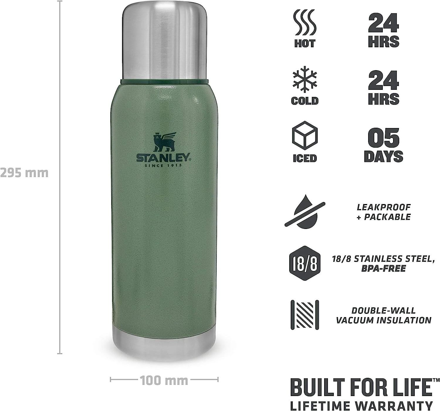 Botella de Acero Inoxidable Adventure | 1L - Imagen 4