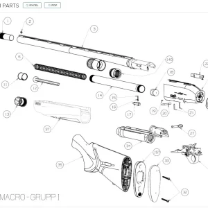 Piezas de Recambio para Escopeta Semiautomática Beretta A400 Lite y A400 Xtreme