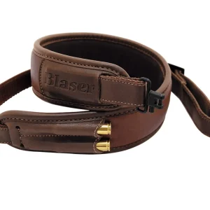 Correa Portafusil Blaser de Cuero Marrón