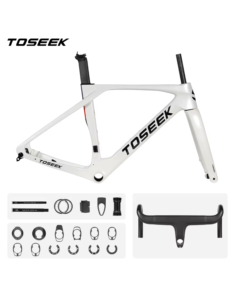 Cuadro Toseek R1 carbono cableado 100% interno (CON MANILLAR) - Imagen 4