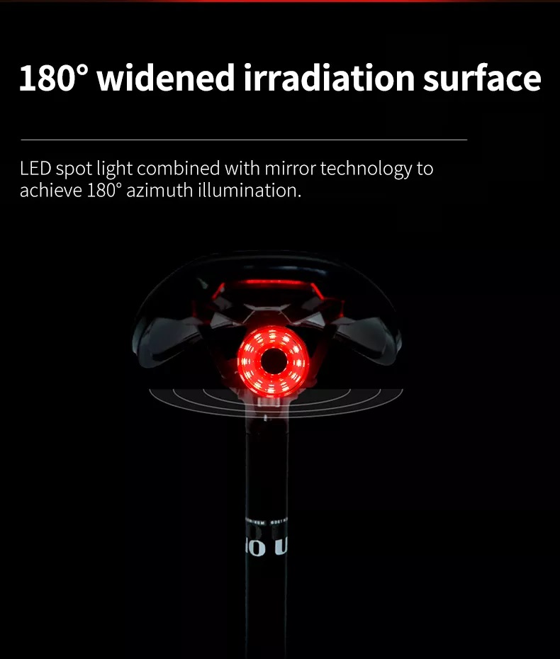 Luz Trasera SoRider WR15 de Freno Inteligente LED 100 Lumens - Imagen 3