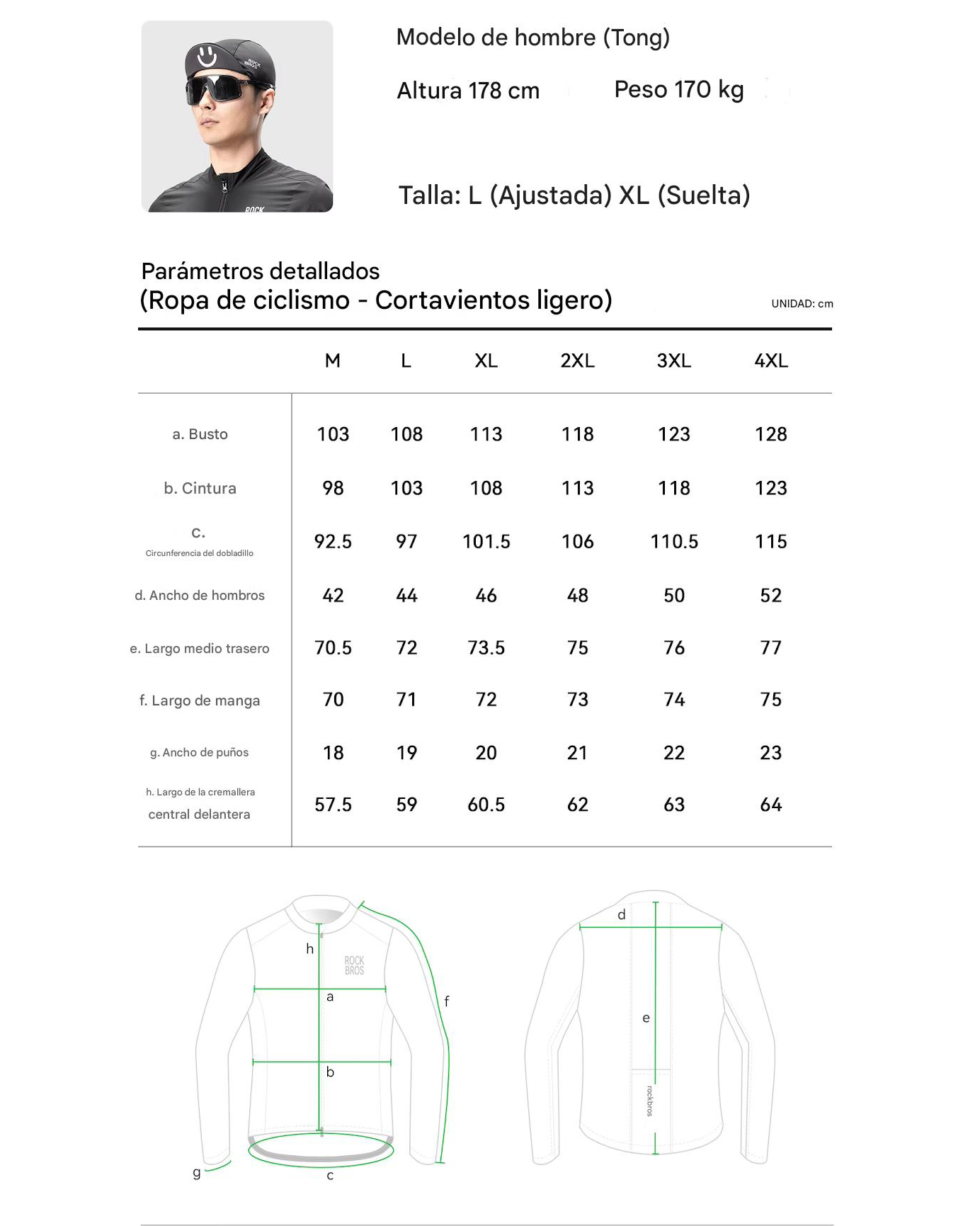 Campera Cortavientos de Ciclismo ROCKBROS – Ultraligero, Transpirable y Reflectante (Primavera/Verano) - Imagen 3