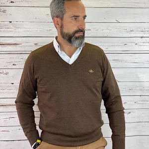 Jersey Básico con Cuello de Pico