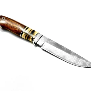 Cuchillo de Caza de Acero CPM® REX® 121 con Mango de Ironwood y Colmillo de Mamut