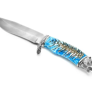 Cuchillo de Caza de Acero M390 con Piña en Acrílico