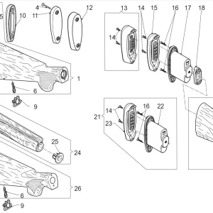Piezas de Recambio para Escopeta Semiautomatica Benelli Raffaello