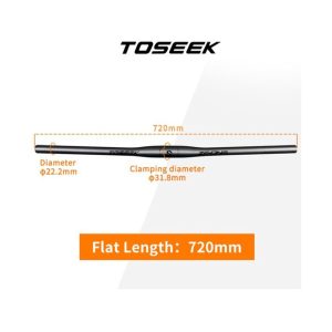 Manillar Toseek ZF-One Flat Fibra de Carbono MTB