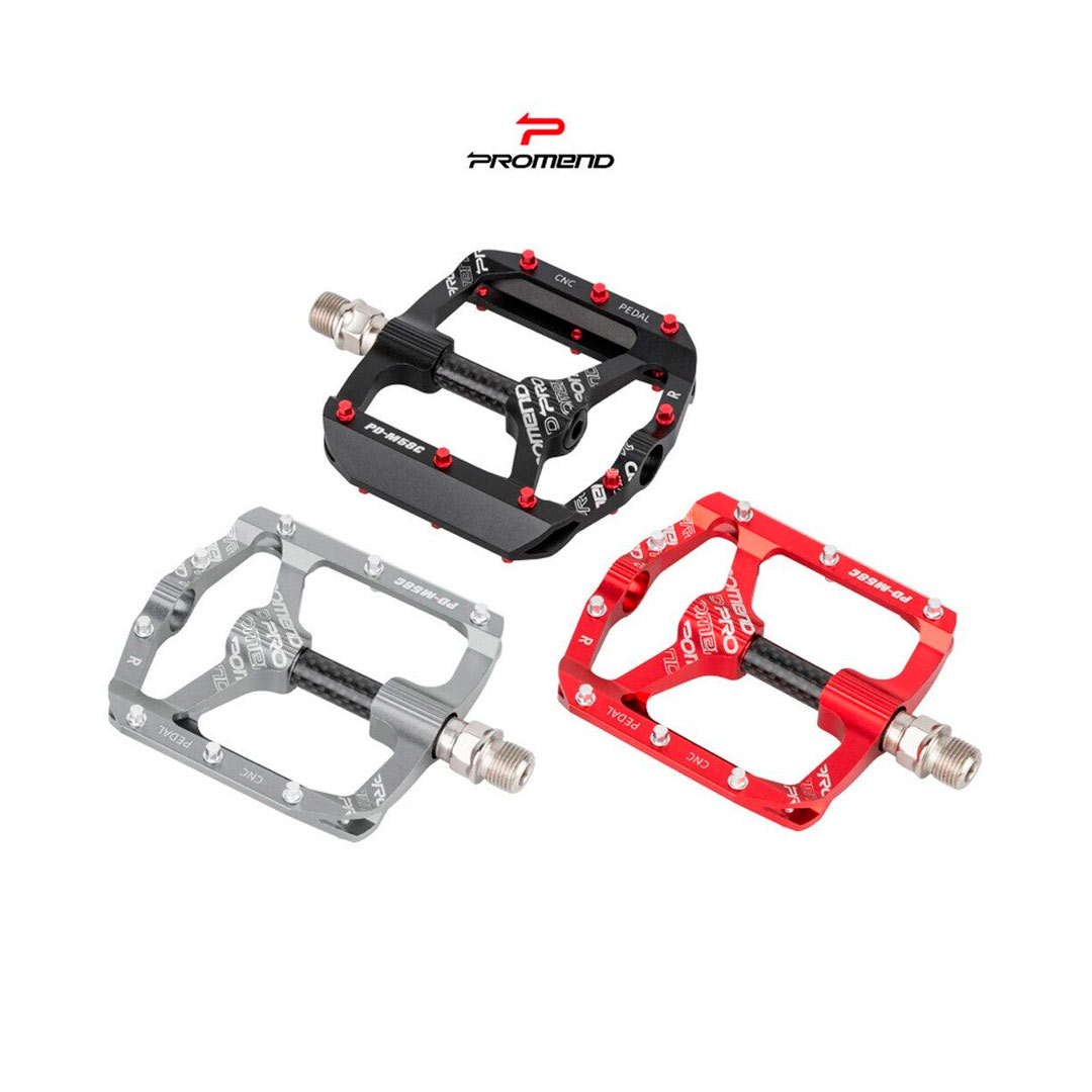 Pedales Bicicleta Promend PD-M58C Ultraligero Eje Carbono MTB BMX - Imagen 2