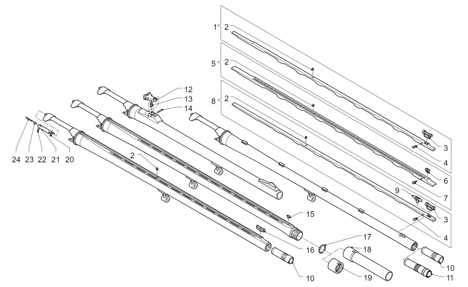 Piezas de Recambio para Escopeta Semiautomatica Benelli Raffaello - Imagen 4