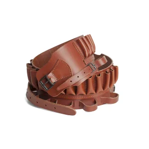 Canana de Cuero Vaqueta con Portacaza Artesanía Ramírez Ruiz