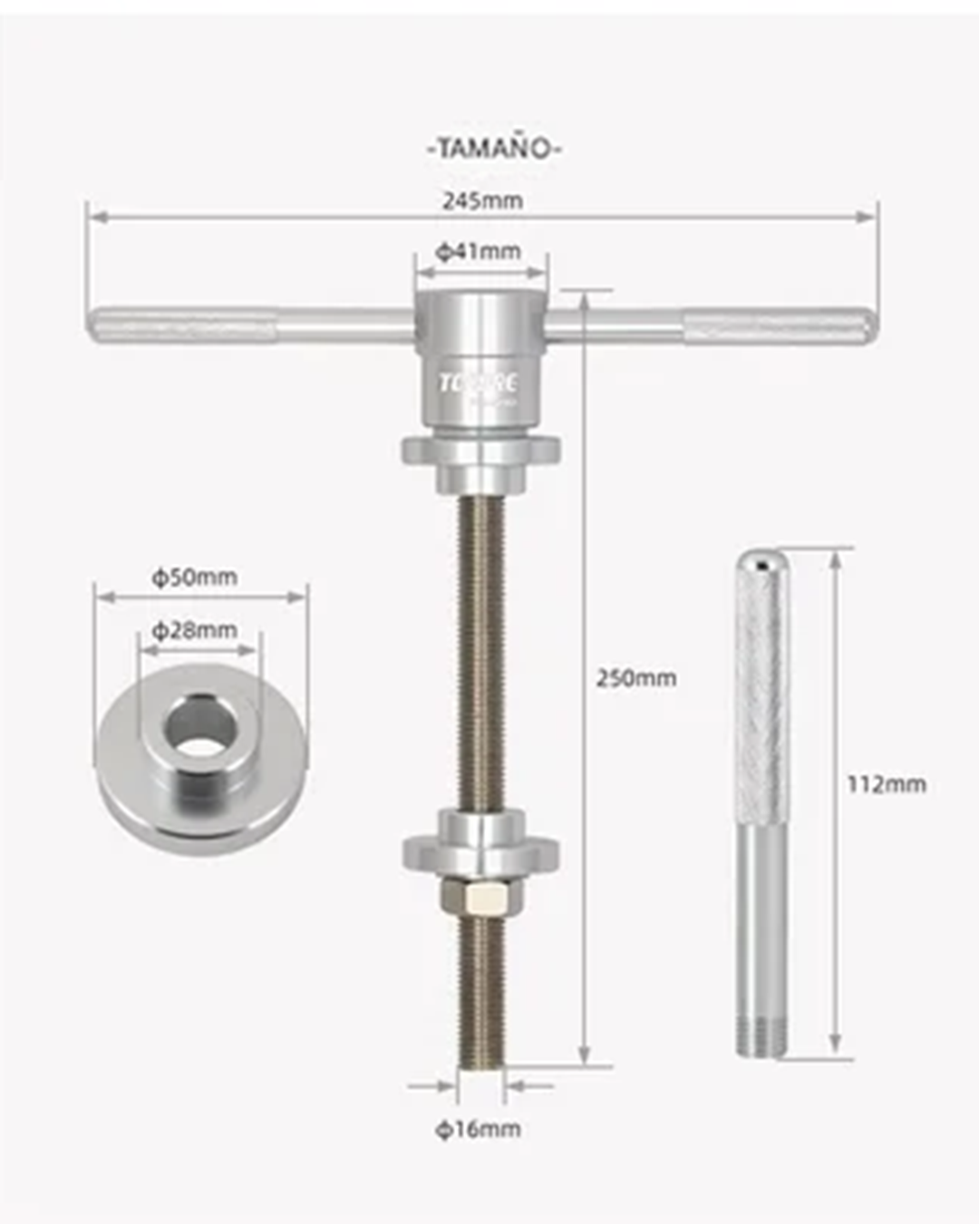 TOOPRE TP 2.0 PRO instalador Press-Fit cabezales de dirección y caja pedalera - Imagen 5