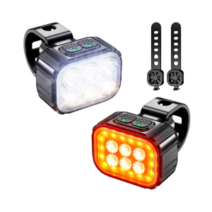 Set Luces Bicicleta BikeCraft Q6 Delantera/trasera Luz