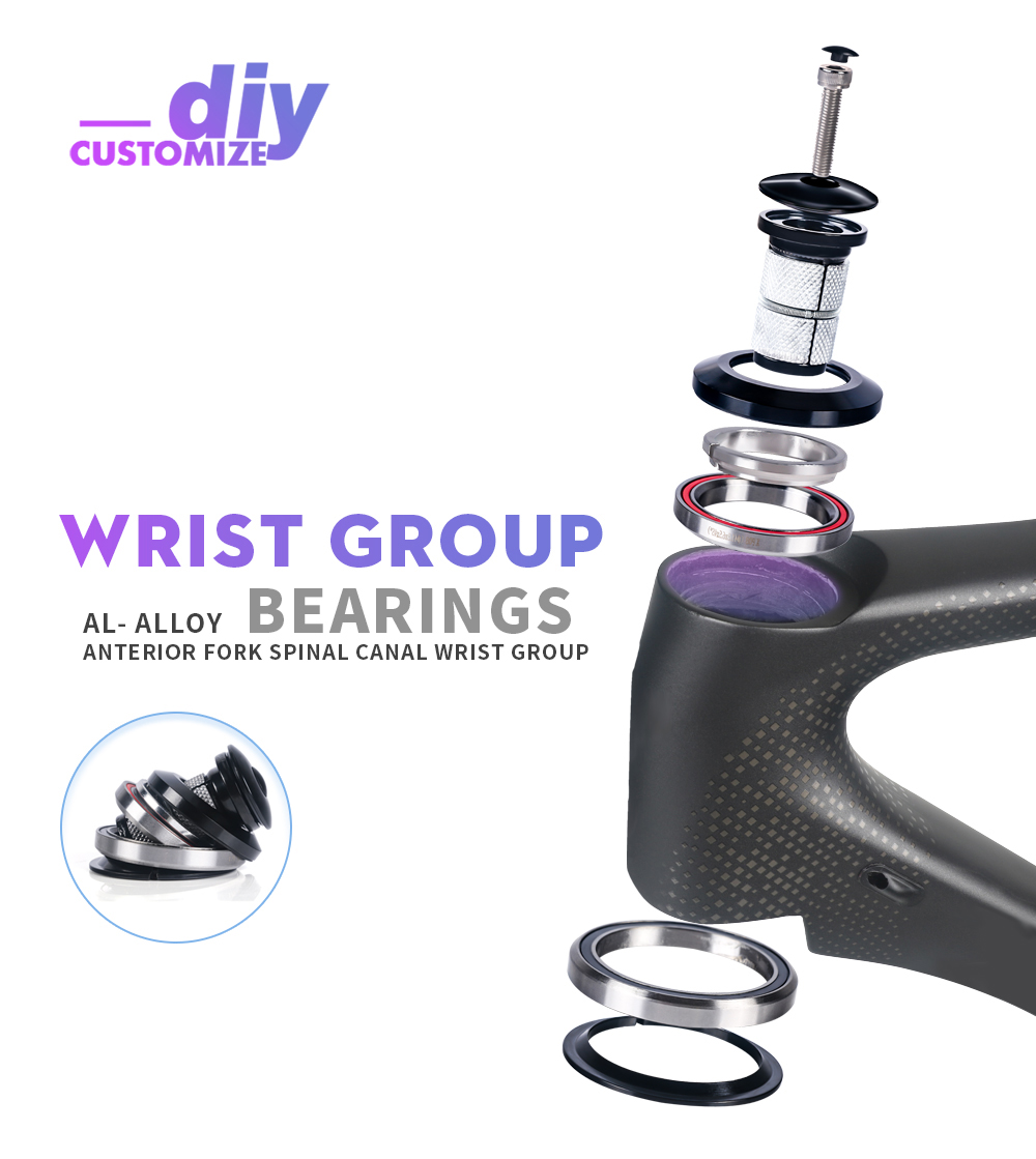 Juego de Dirección Toseek para Horquilla de Carbono 28.6mm - Imagen 4