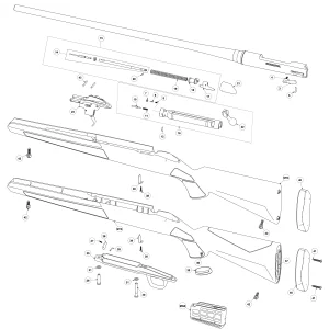 Piezas Originales de Recambio para Rifle de Cerrojo Winchester XPR