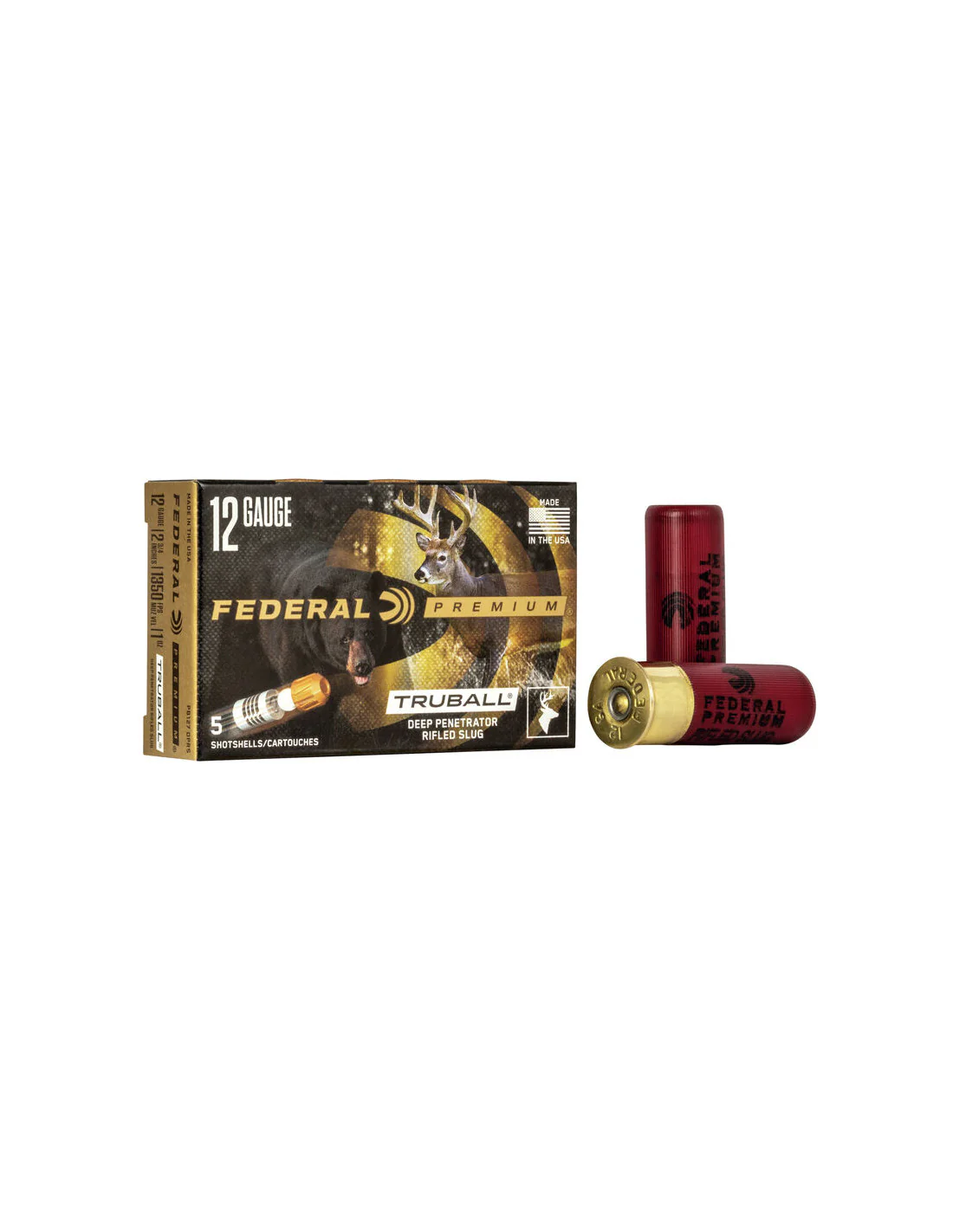 Cartucho Bala Federal TruBall Deep Penetrator