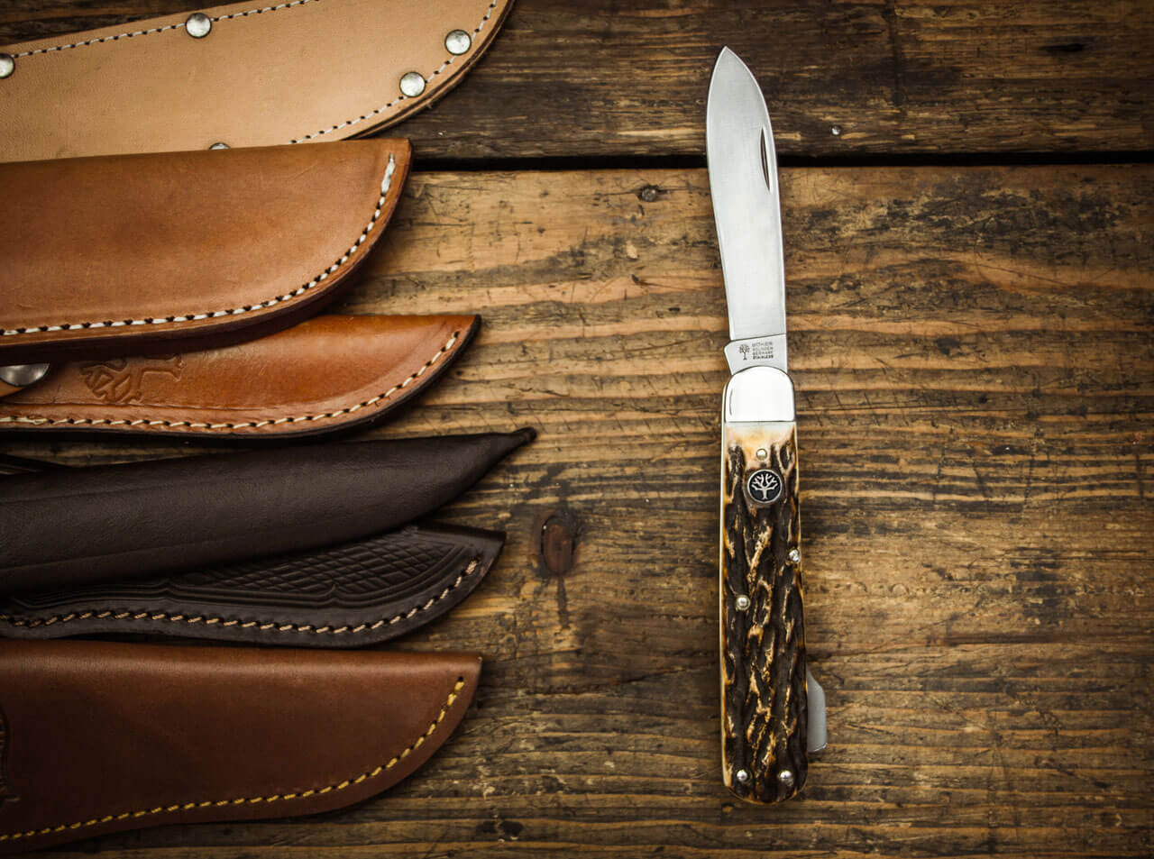 Navaja de Bolsillo Böker Solingen Cuchillo de Cazador Mono CPM - Imagen 4