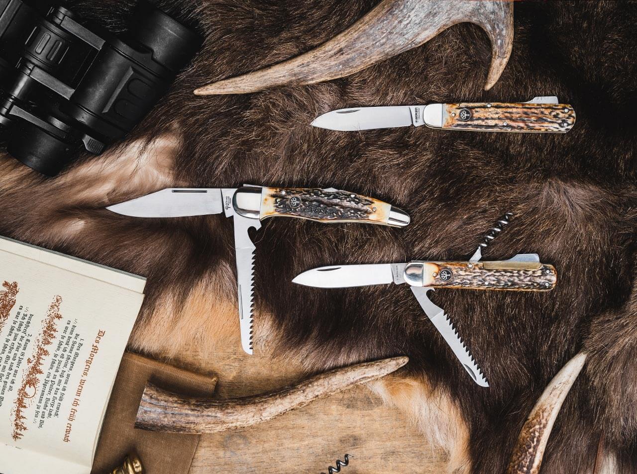 Navaja de Bolsillo Böker Solingen Cuchillo de Cazador Mono CPM - Imagen 8