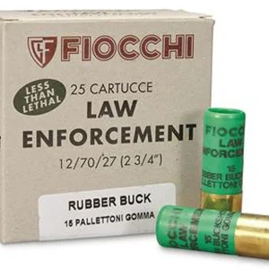 Cartuchos Postas de Goma Fiocchi Antimotin