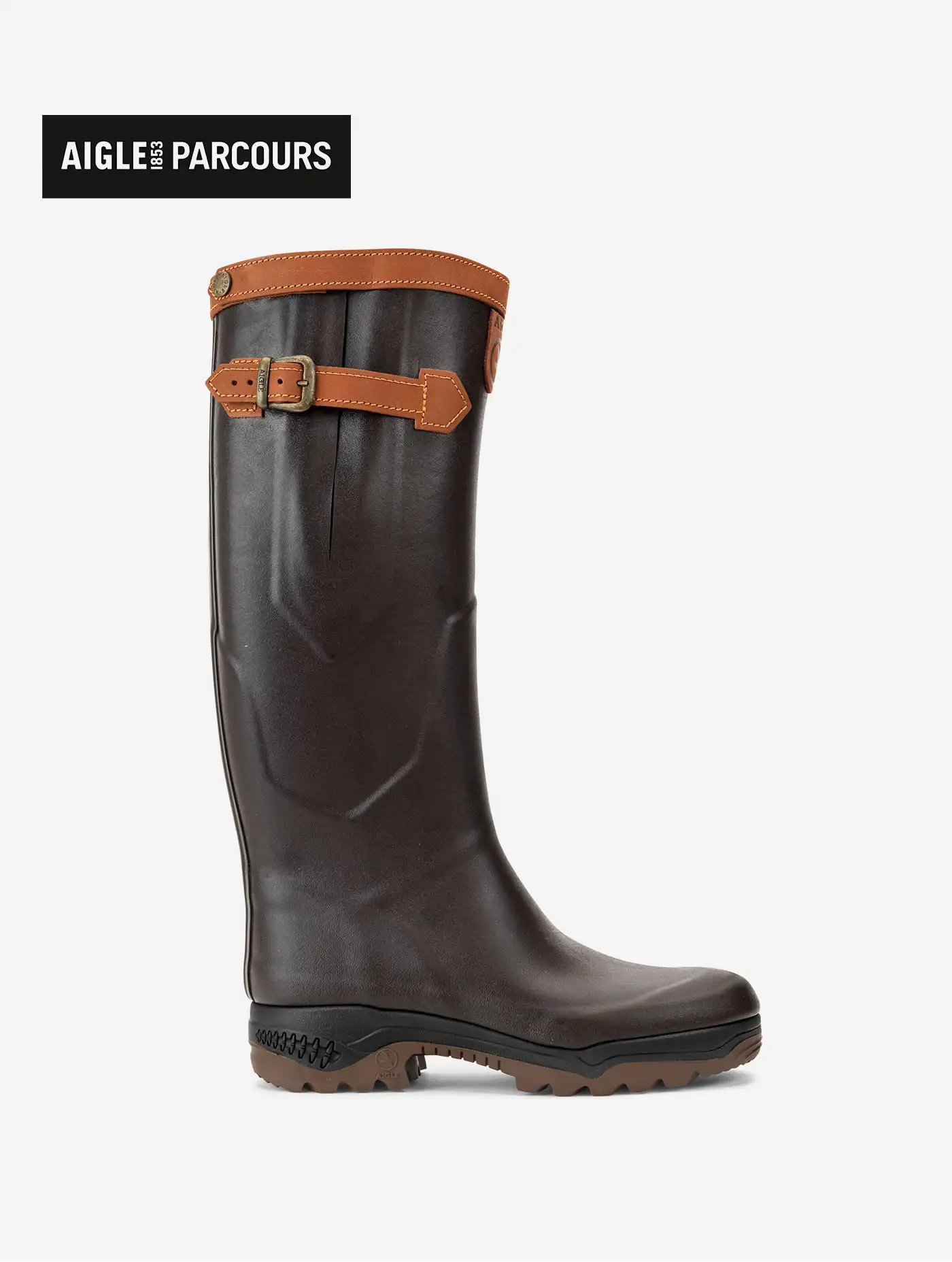 Botas de Agua Aigle Forradas de Cuero Parcours® 2 Signature Fuelle Piel