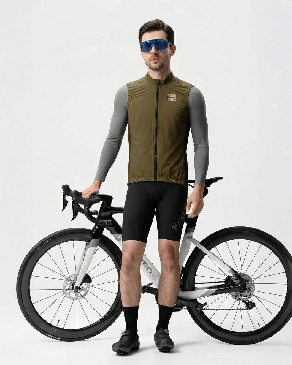 Chaleco Cortavientos de Ciclismo ROCKBROS – Ultraligero, Transpirable y Reflectante (Primavera/Verano) - Imagen 9