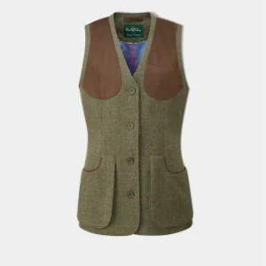 Chaleco de Tiro Combrook Tweed para mujer Alan Paine