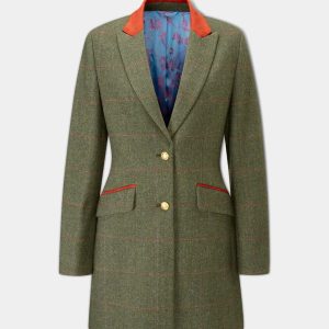 Abrigo de Tiro Mujer Combrook Tweed Alan Paine