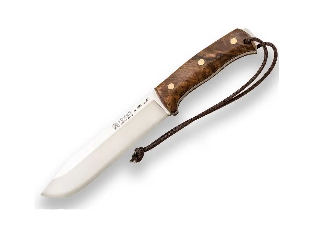 Cuchillo de Supervivencia Joker Nomad 6.5" con Mango Nogal