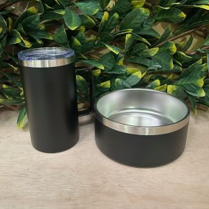 Comedero para perros y taza térmica de acero inoxidable antideslizante
