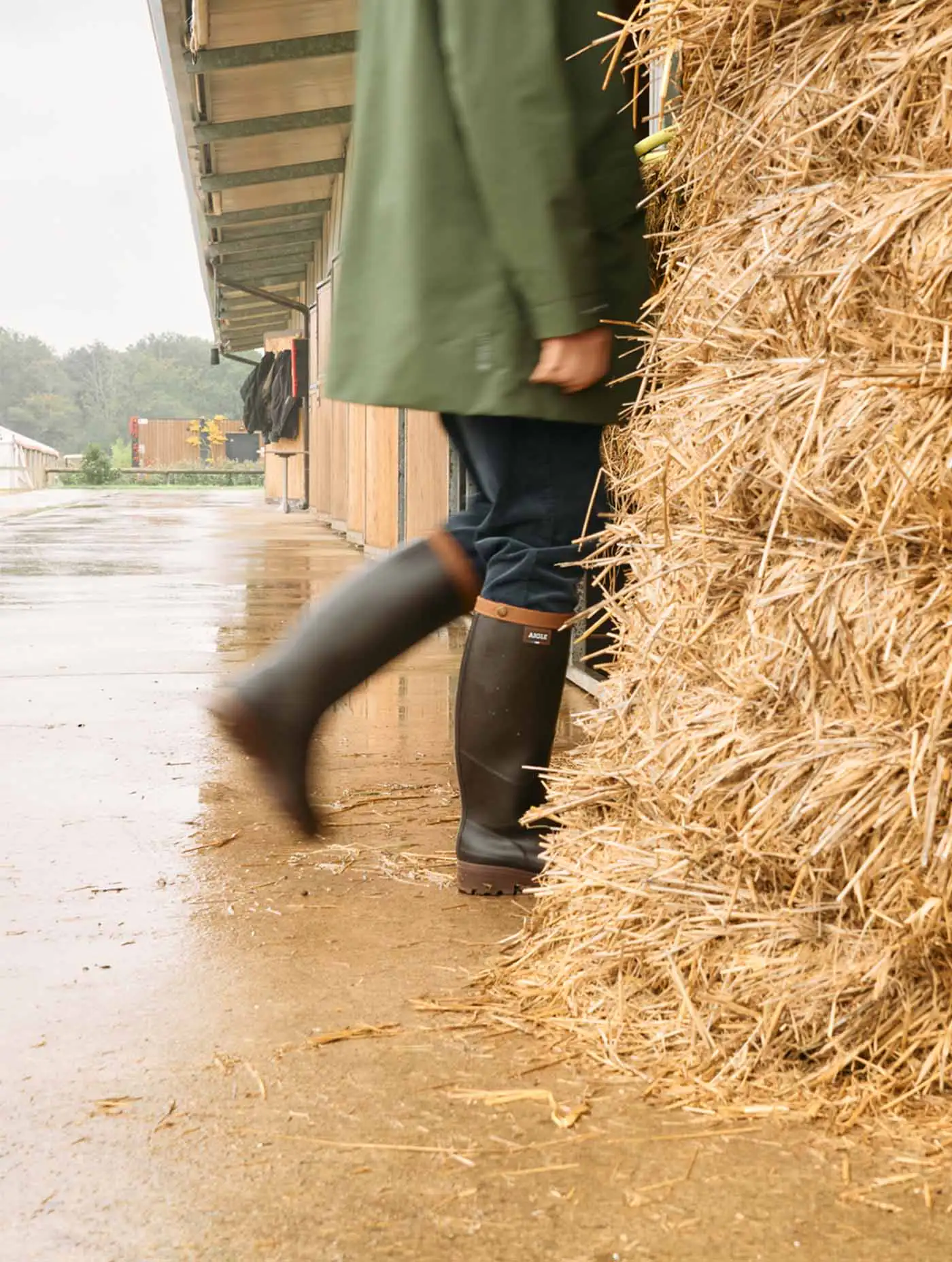 Botas de Agua Aigle Forradas de Cuero Parcours® 2 Signature Fuelle Piel - Imagen 7