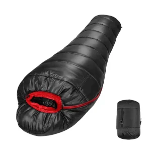 Saco de dormir momia de plumón de ganso ultraligero