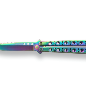 Navaja Abanico con Puño de Acero Inox