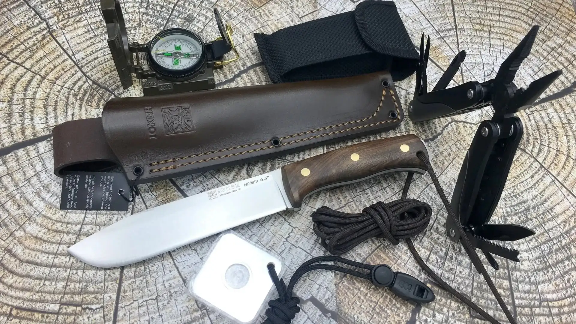 Cuchillo de Supervivencia Joker Nomad 6.5" con Mango Nogal - Imagen 8