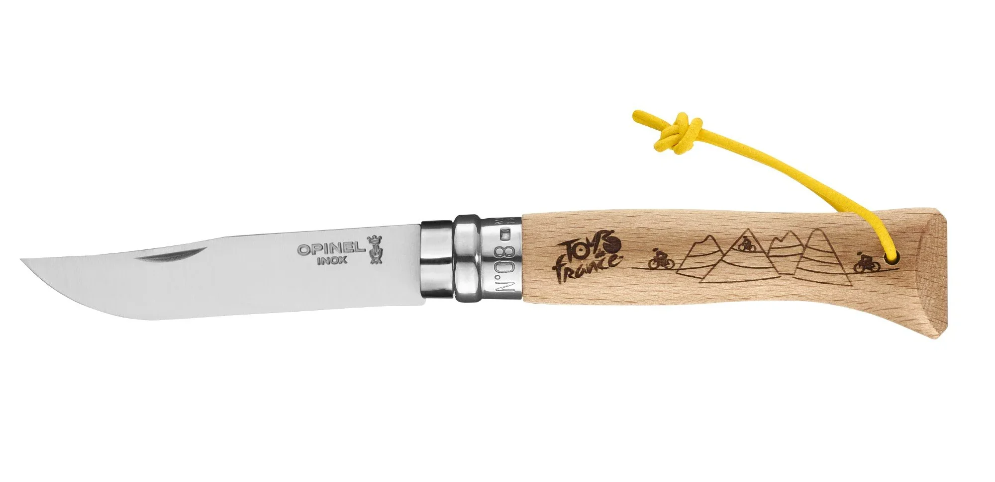 Navaja de Bolsillo Opinel N°08 con Grabado Tour de France 2021