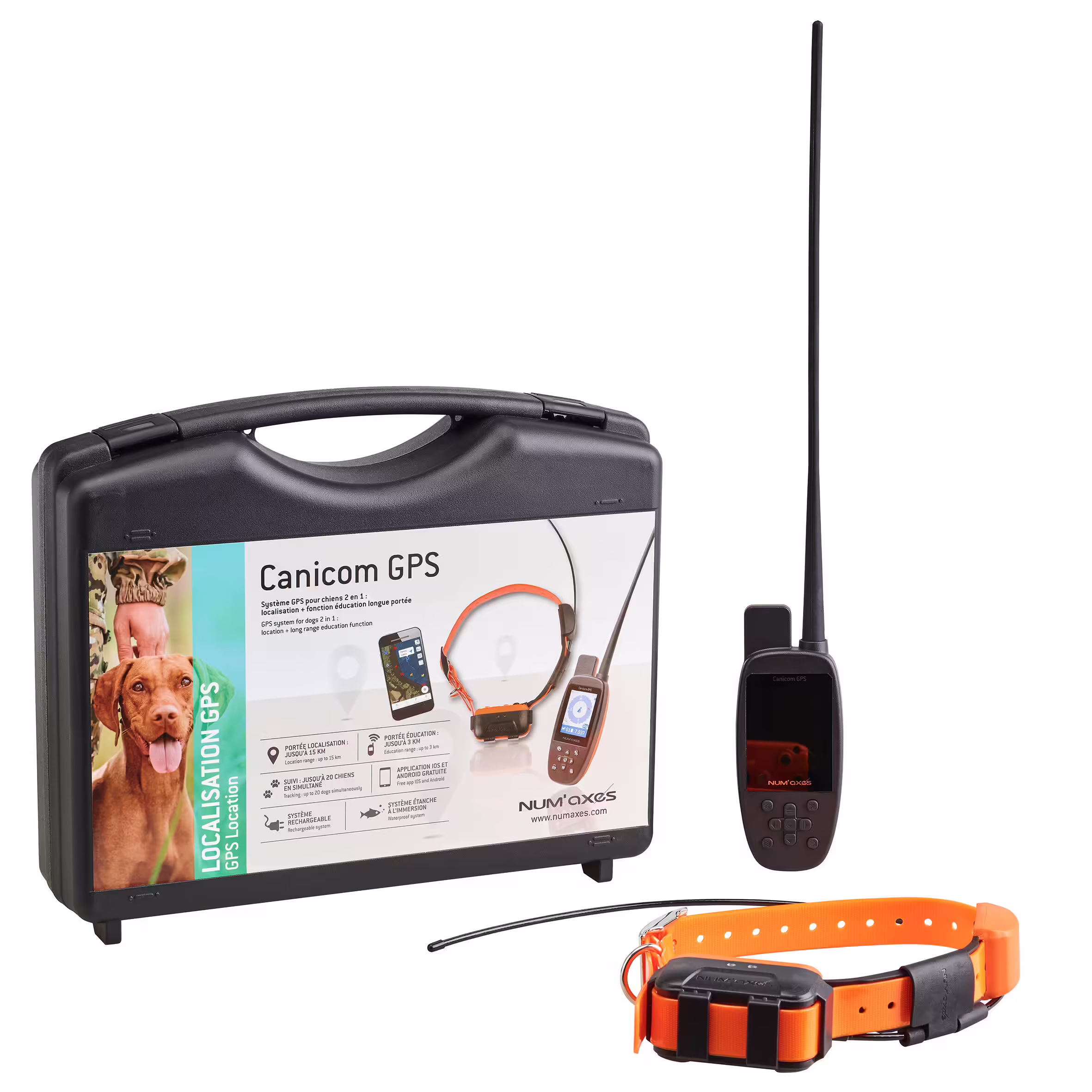 Collar Remoto Num'axes de Adiestramiento y Localización Canicom GPS 2
